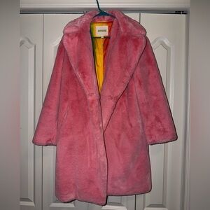 Apparis Vibrant Pink Teddy Jacket